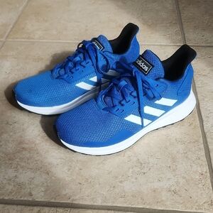 Adidas Blue and White Sneakers with Mesh Upper Sz 6.5